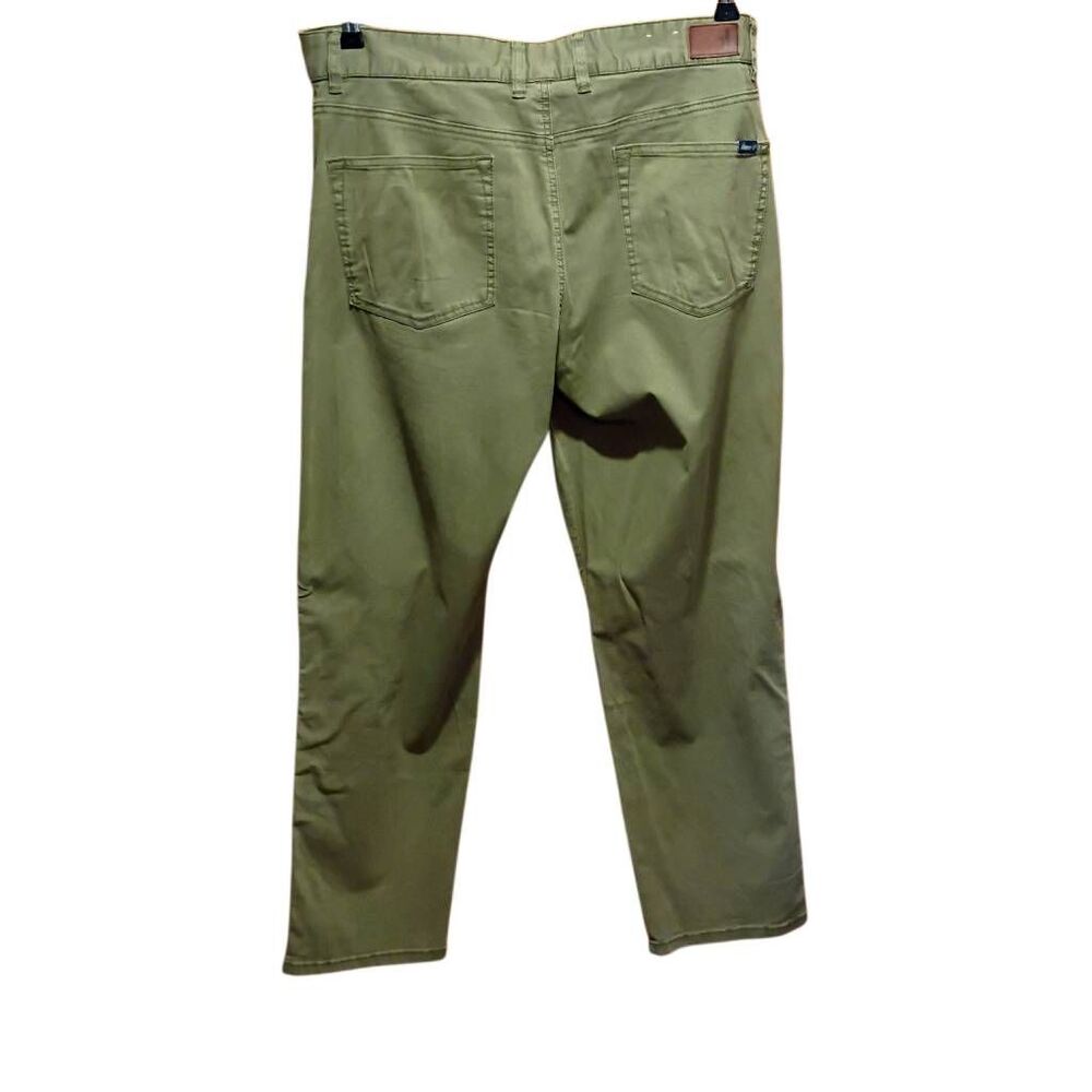 Johnnie-O Carmel Sateen Classic Olive Green 5 Pocket Pants